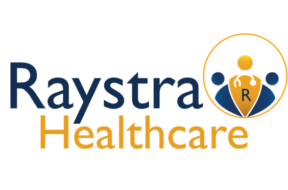 Raystra Healthcare - A company logo
