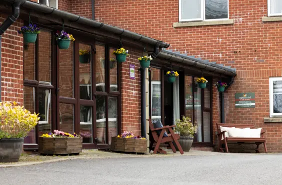 Highfield Hall - outside view of care home