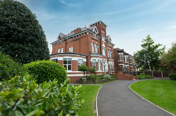 Hampton Court - An outside view of the home
