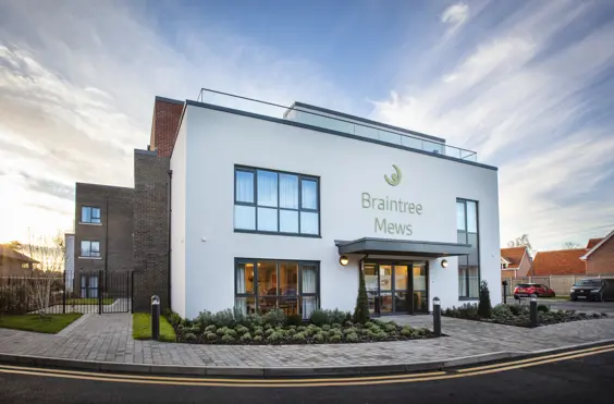 Braintree Mews Care Home - outside view of care home