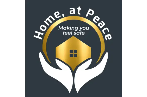 Home at Peace - A company logo