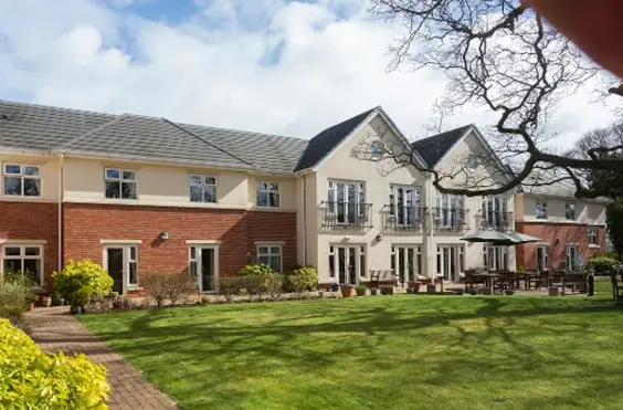 Hall Park Care Home - An outside view of the home