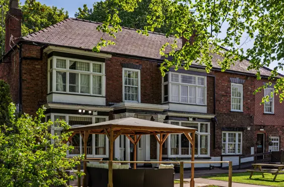 The Mount - An outside view of the home