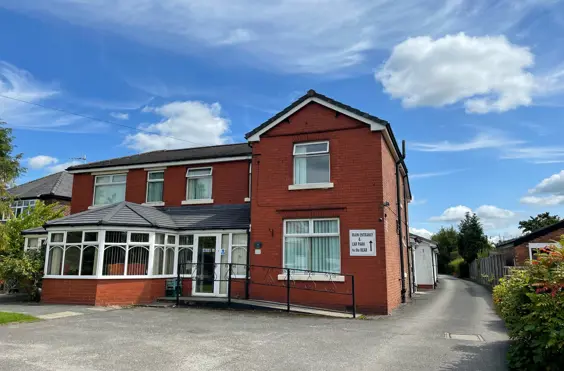Lostock Lodge - outside view of care home