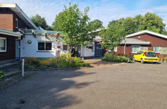 Cathedral View - An outside view of the home