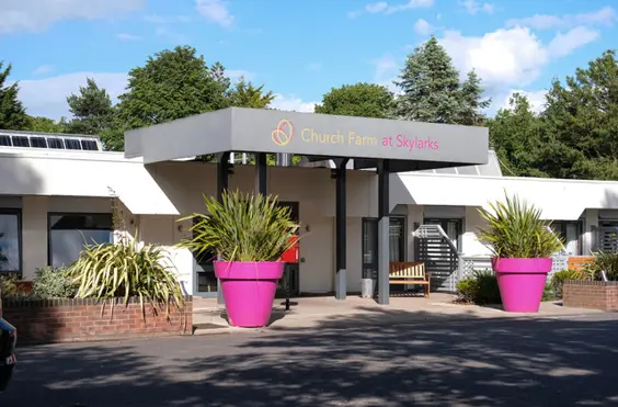 Church Farm Nursing Home at Skylarks - outside view of care home