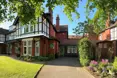 An outside view of the home